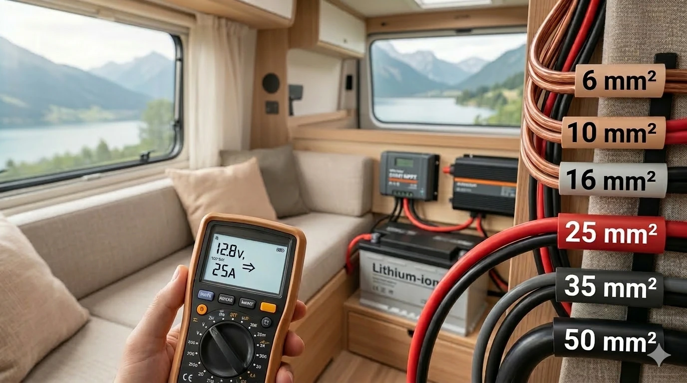 Kabelquerschnitt-Rechner für Wohnmobil und Solaranlage